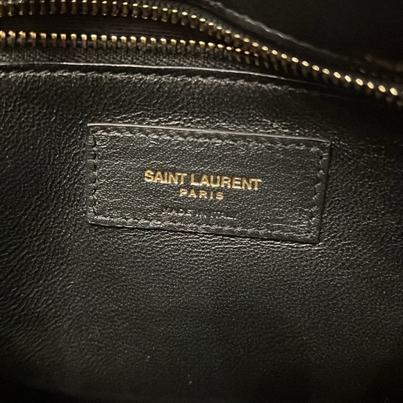YSL imprinted logo suede bag - Picture 7 of 7